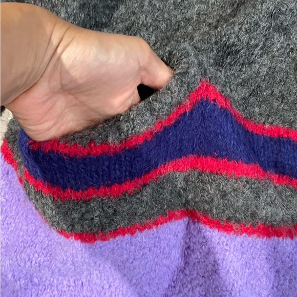 Anthropologie Harare Bonfire Cardigan Pockets Oversized Open Front Alpaca - Picture 7 of 10